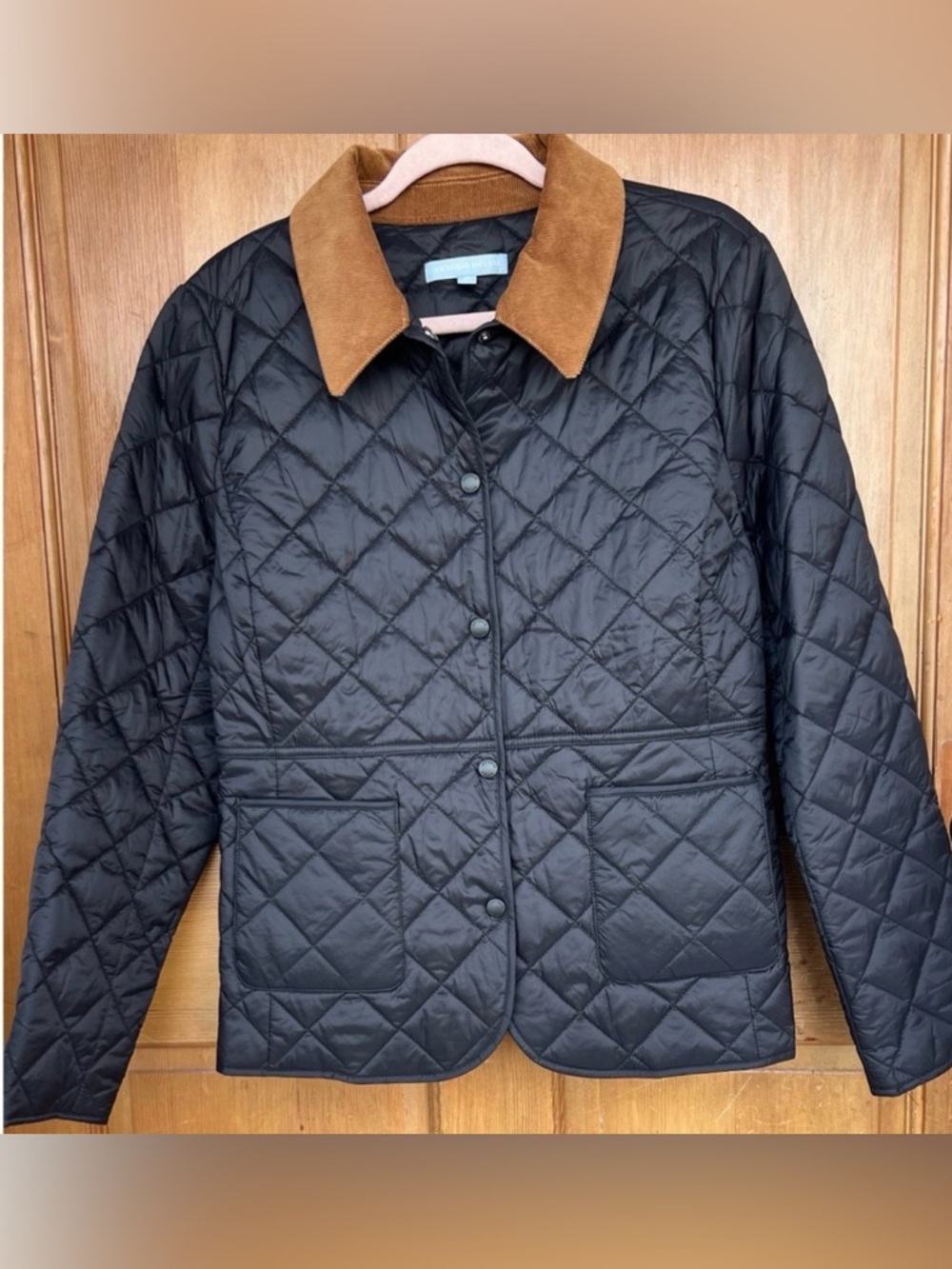 Antonio Melani Quilted Nylon &  Corduroy Jacket 14